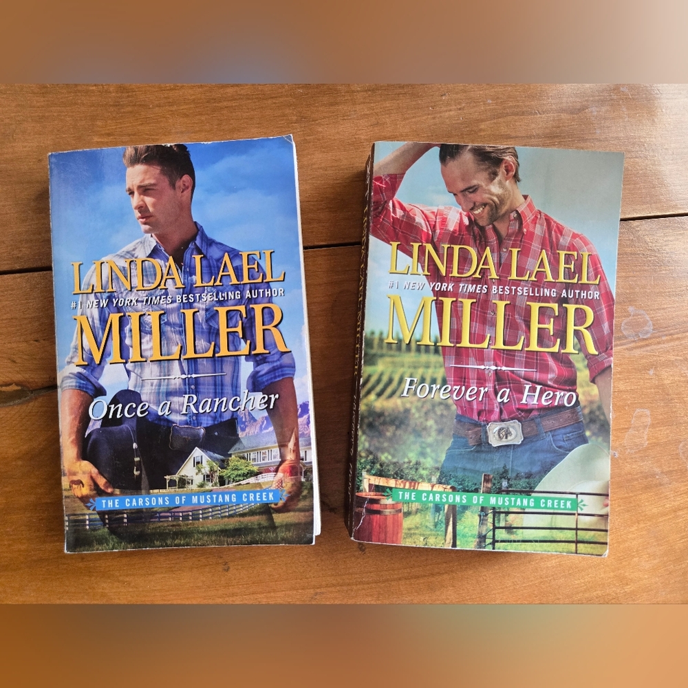✨Bundle of 2 Paperbacks by Linda Lael Miller✨📚 Once a Rancher + Forever a Hero